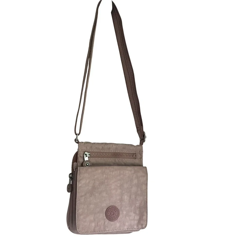 Kipling Eldorado Dusty Pink Crossbody Organizer‎ Travel Bag